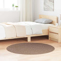 vidaXL Antypoślizgowy dywan shaggy Brązowy 120 x 120 cm PP