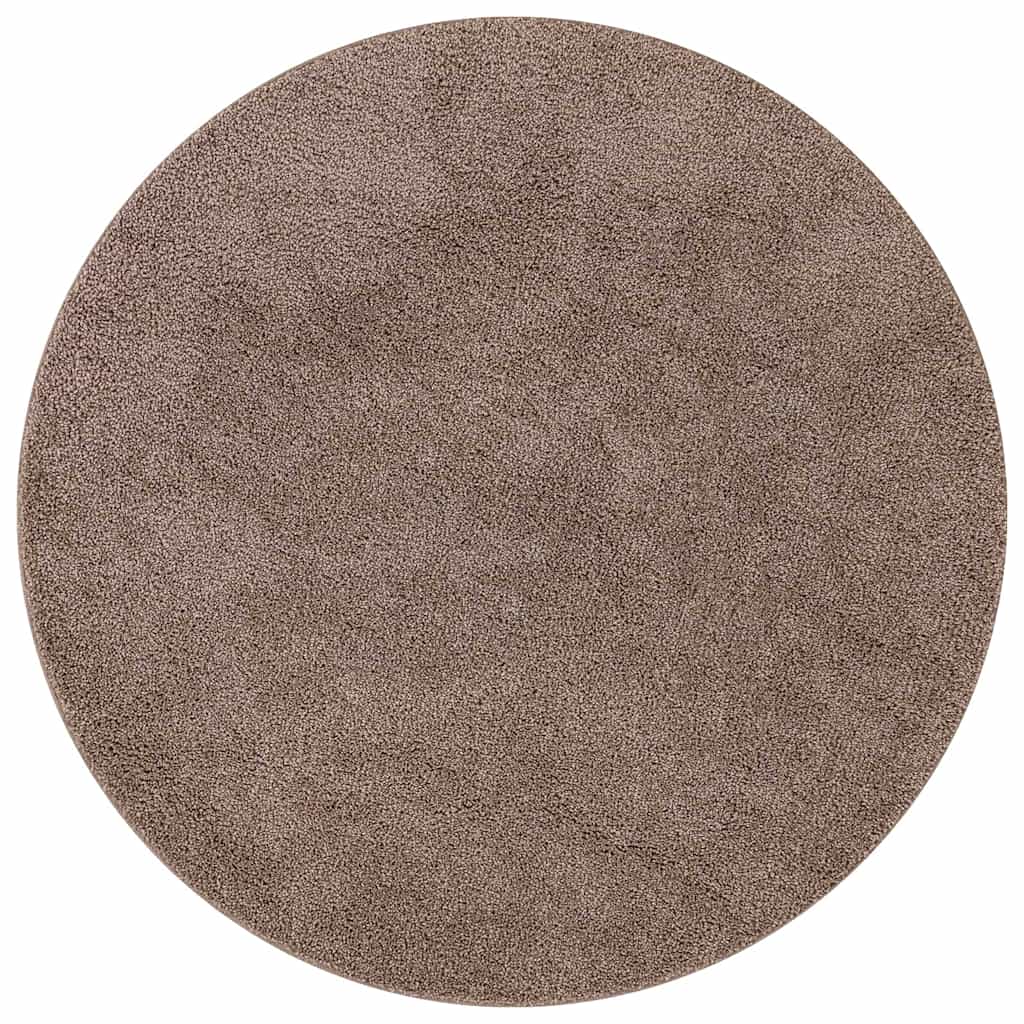 vidaXL Antypoślizgowy dywan shaggy Brązowy 160 x 160 cm PP