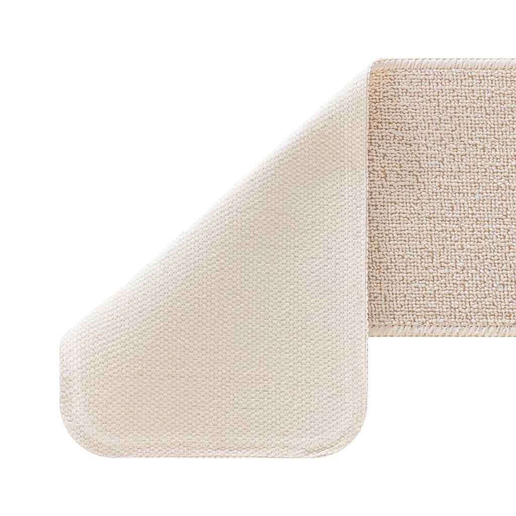vidaXL Mats antypoślizgowe na schody 15 pcs Kremowy 75 x 20 cm PP