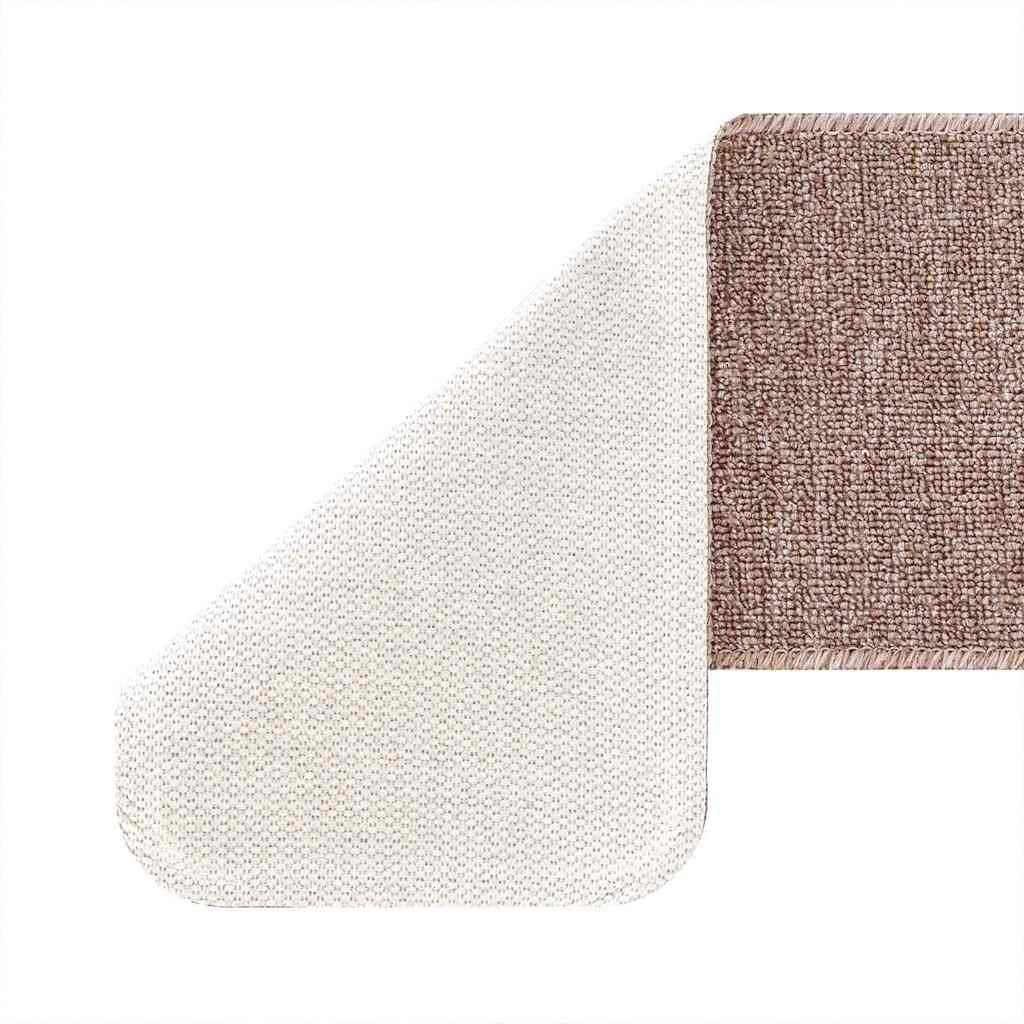 vidaXL Mats antypoślizgowe na schody 15 pcs Jasnobrązowy 60 x 25 cm PP
