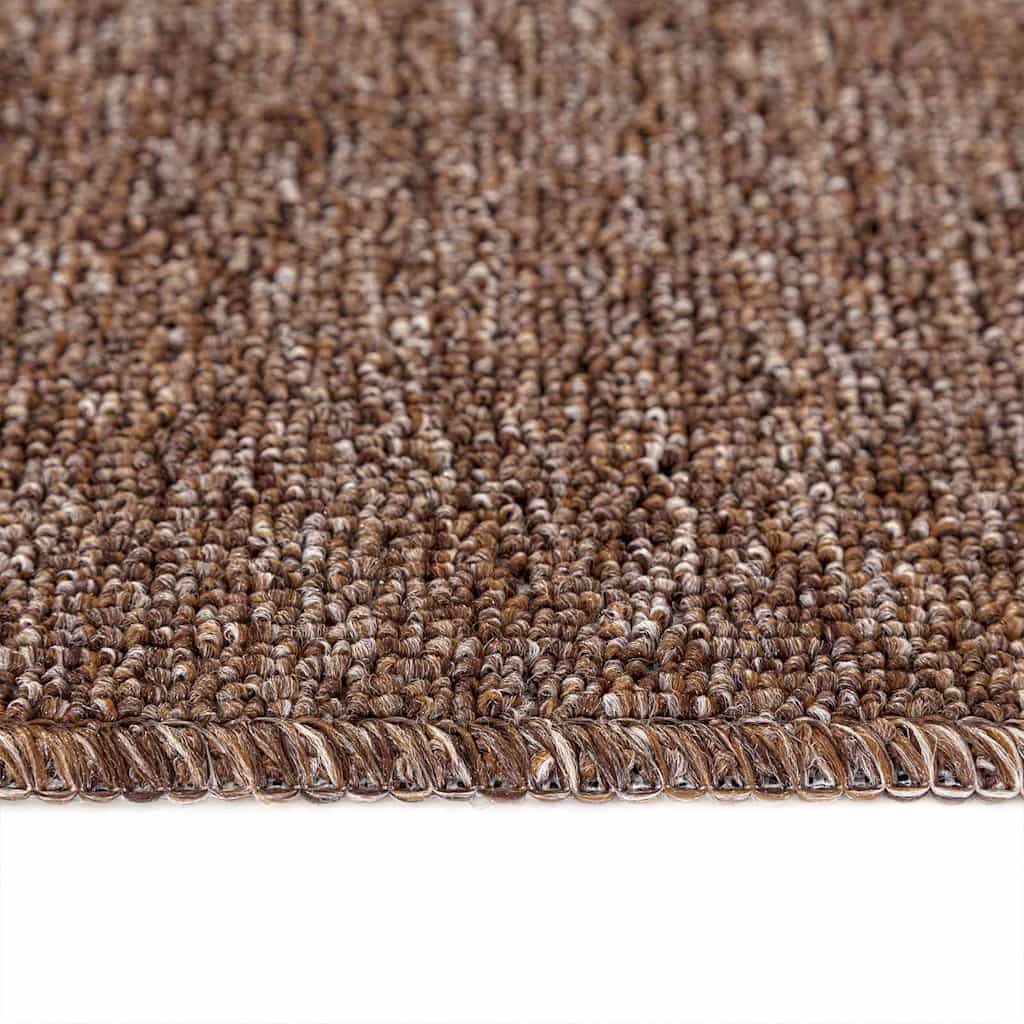 vidaXL Mats antypoślizgowe na schody 15 pcs Brązowy 60 x 25 cm PP