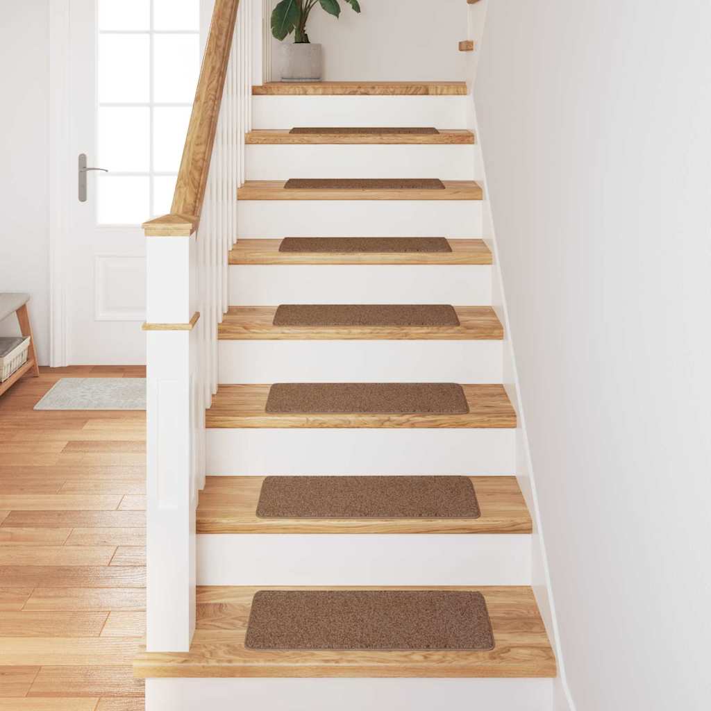 vidaXL Mats antypoślizgowe na schody 15 pcs Żółty 60 x 25 cm PP