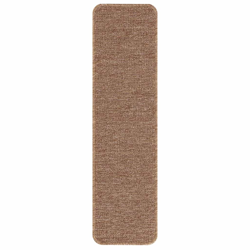vidaXL Mats antypoślizgowe na schody 15 pcs Żółty 75 x 20 cm PP