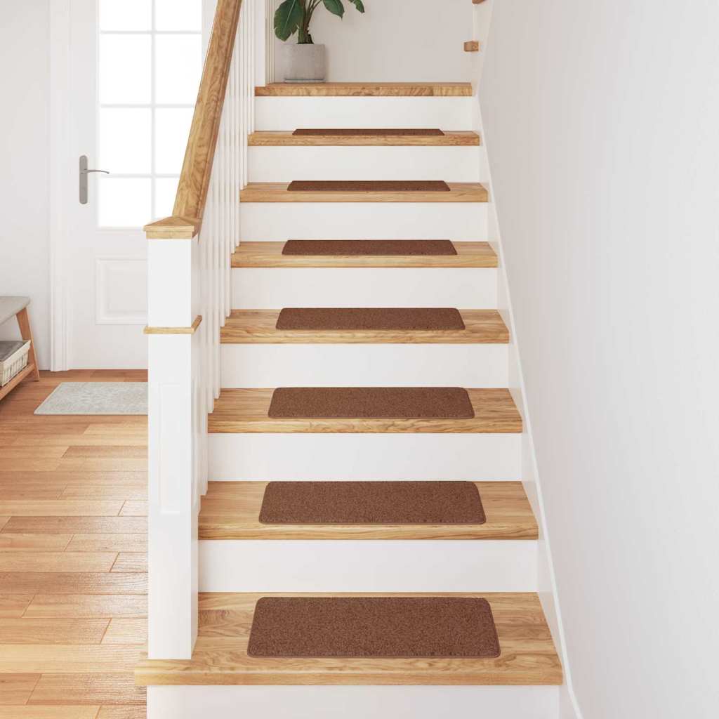 vidaXL Mats antypoślizgowe na schody 15 pcs Żółty 60 x 25 cm PP