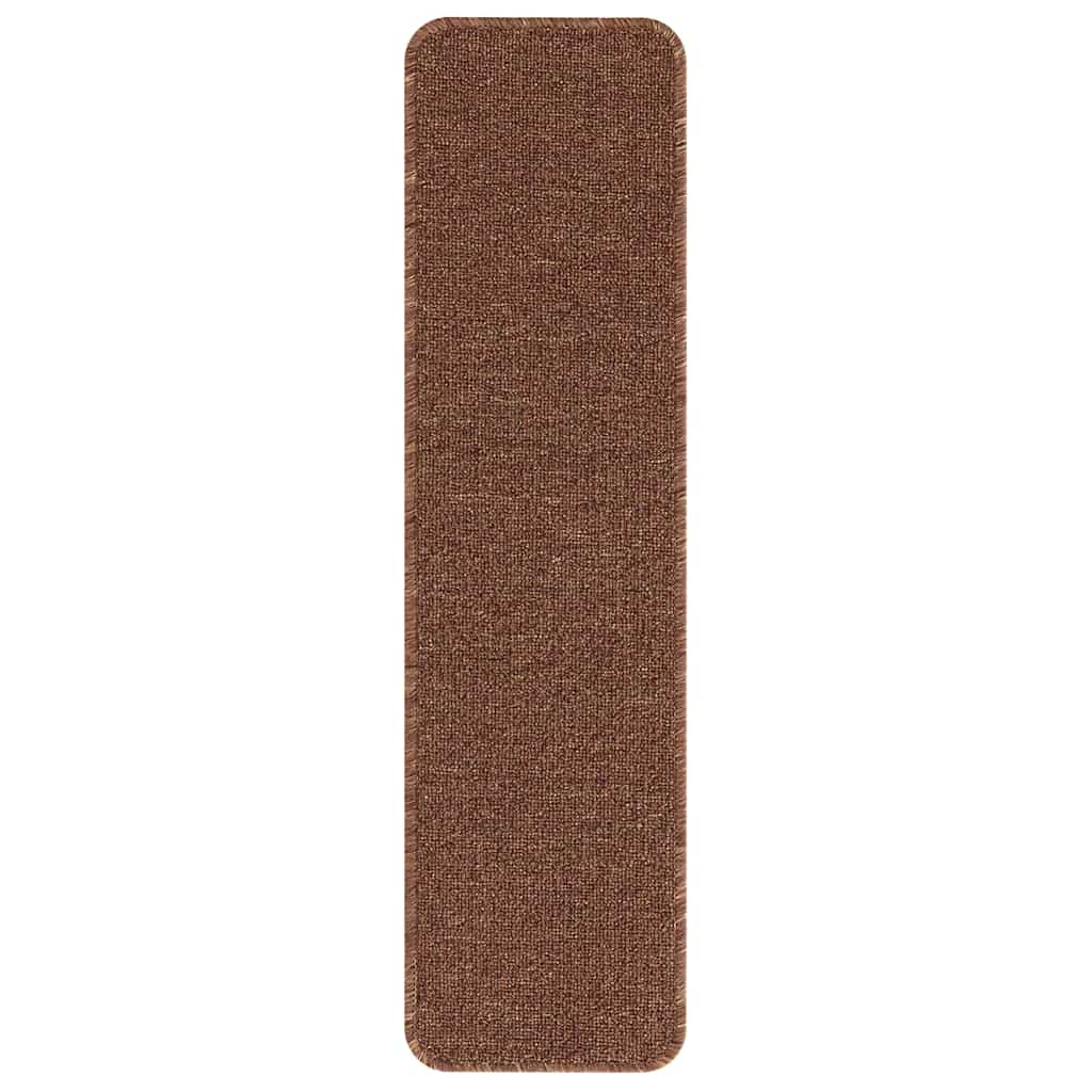 vidaXL Mats antypoślizgowe na schody 15 pcs Żółty 75 x 20 cm PP