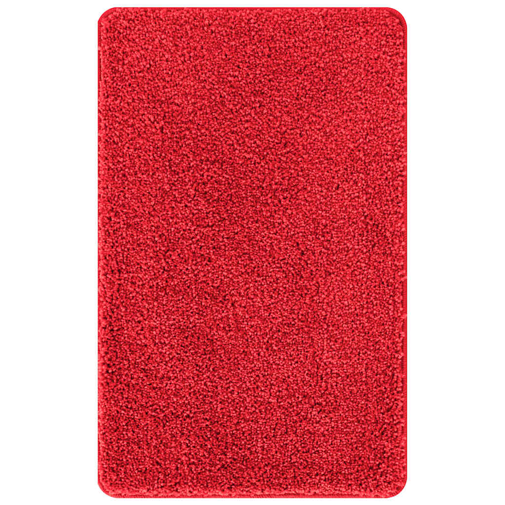 vidaXL Mata łazienkowa antypoślizgowa Czerwony 50 x 80 cm PP