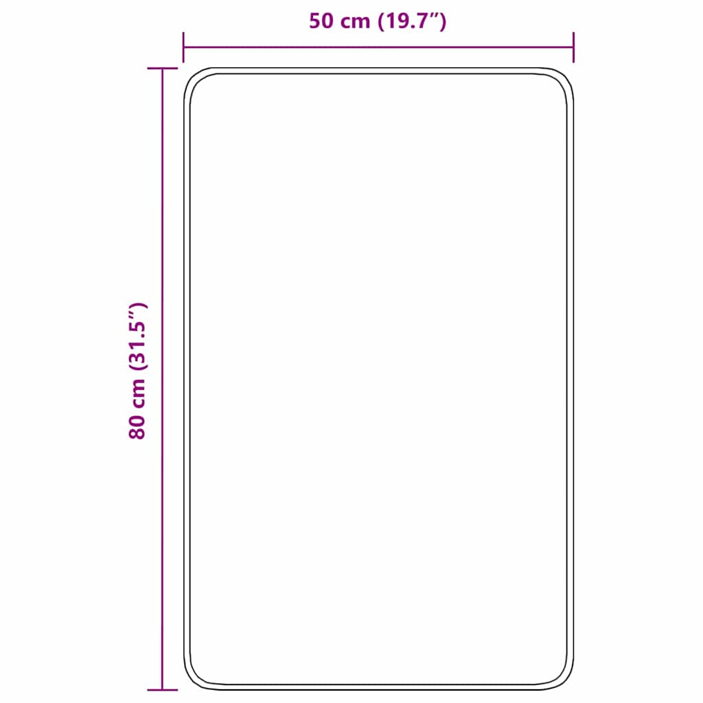 vidaXL Mata łazienkowa antypoślizgowa Zielony 50 x 80 cm PP
