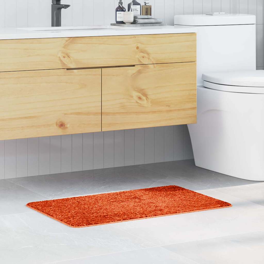 vidaXL Mata łazienkowa antypoślizgowa Pomarańczowy 50 x 80 cm PP