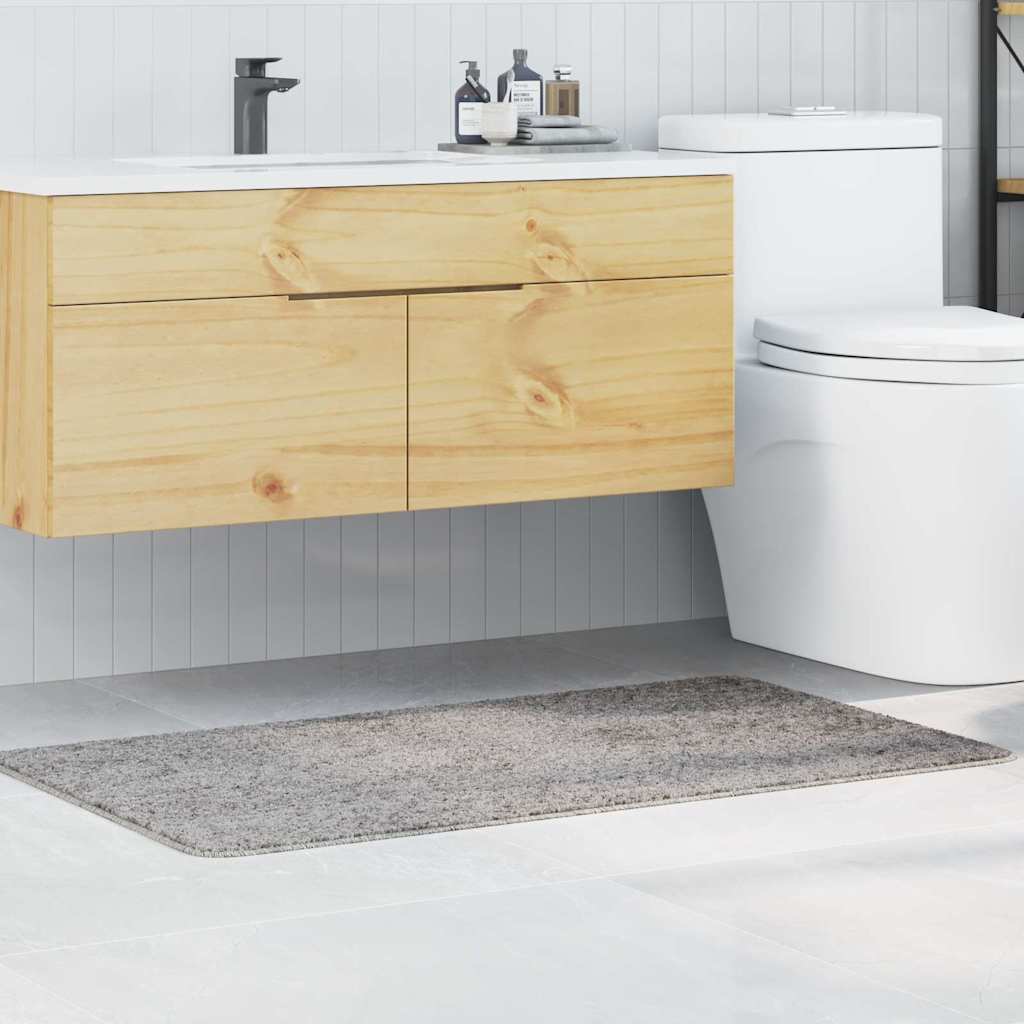 vidaXL Mata łazienkowa antypoślizgowa Szary 70 x 120 cm PP