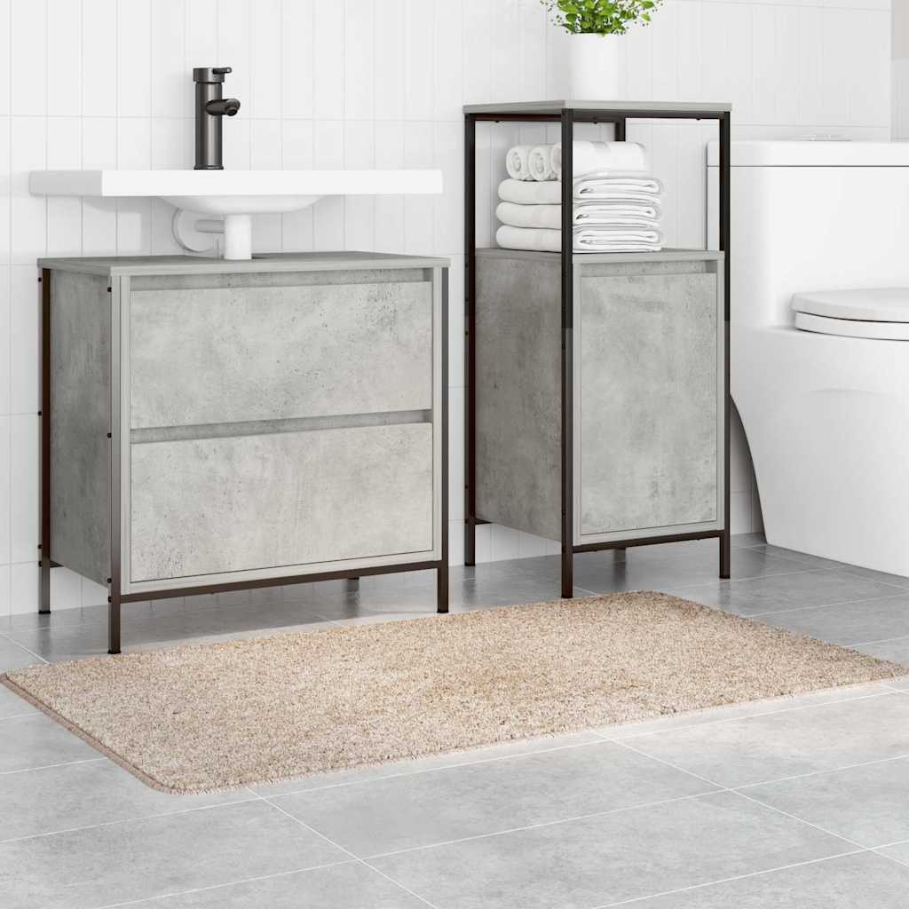vidaXL Mata łazienkowa antypoślizgowa Kremowy 70 x 120 cm PP