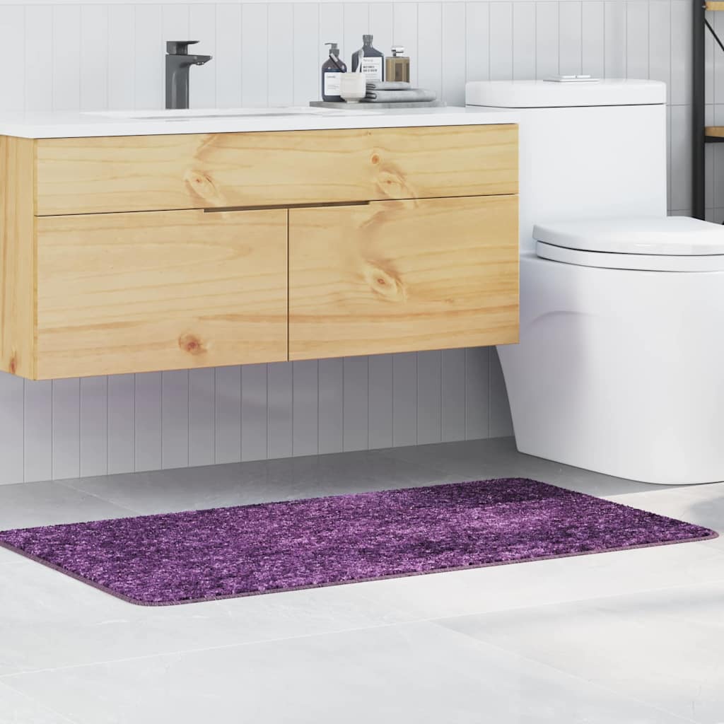 vidaXL Mata łazienkowa antypoślizgowa Fioletowy 70 x 120 cm PP