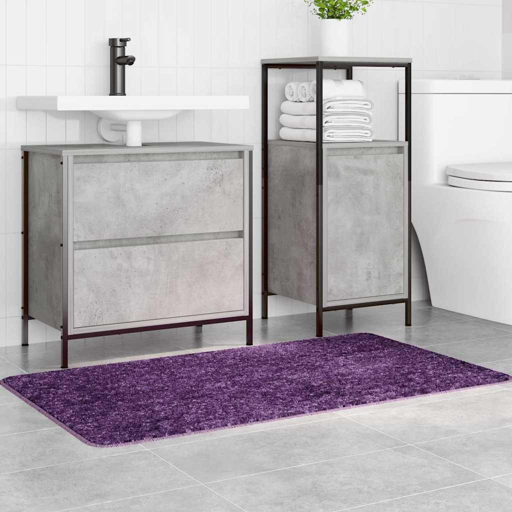 vidaXL Mata łazienkowa antypoślizgowa Fioletowy 70 x 120 cm PP