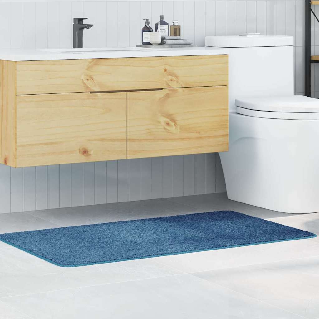 vidaXL Mata łazienkowa antypoślizgowa Niebieski 70 x 120 cm PP