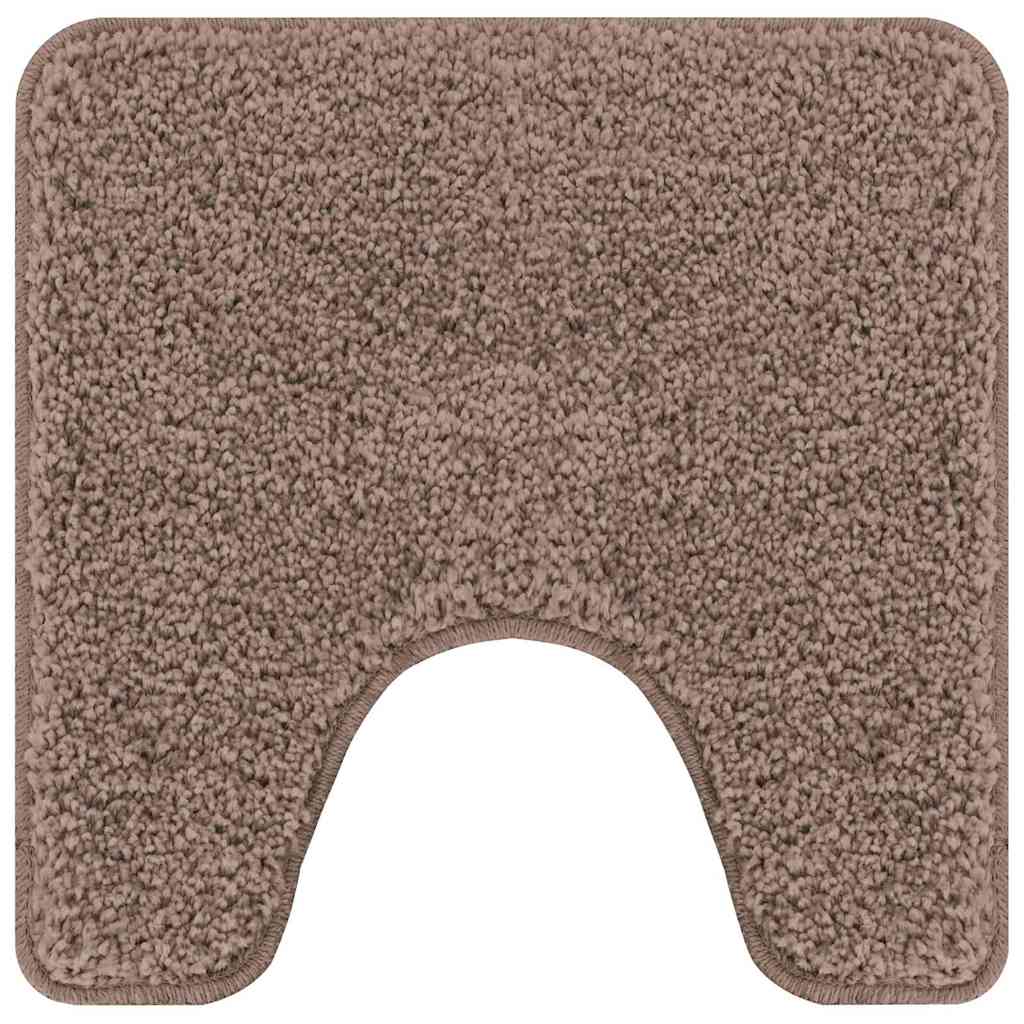 vidaXL Zestaw mat łazienkowych antypoślizgowych 2 pcs Brązowy PP