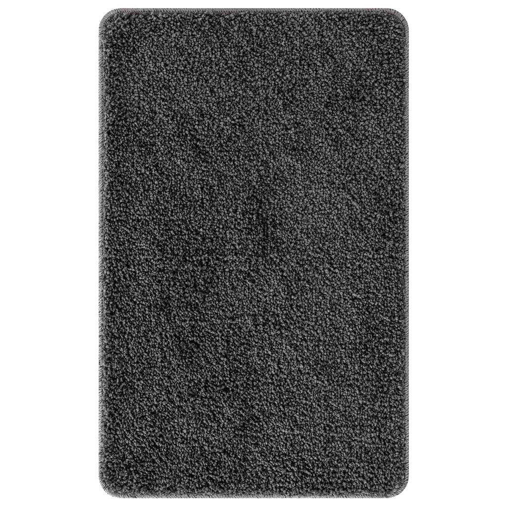 vidaXL Zestaw mat łazienkowych antypoślizgowych 3 pcs ciemno szary PP