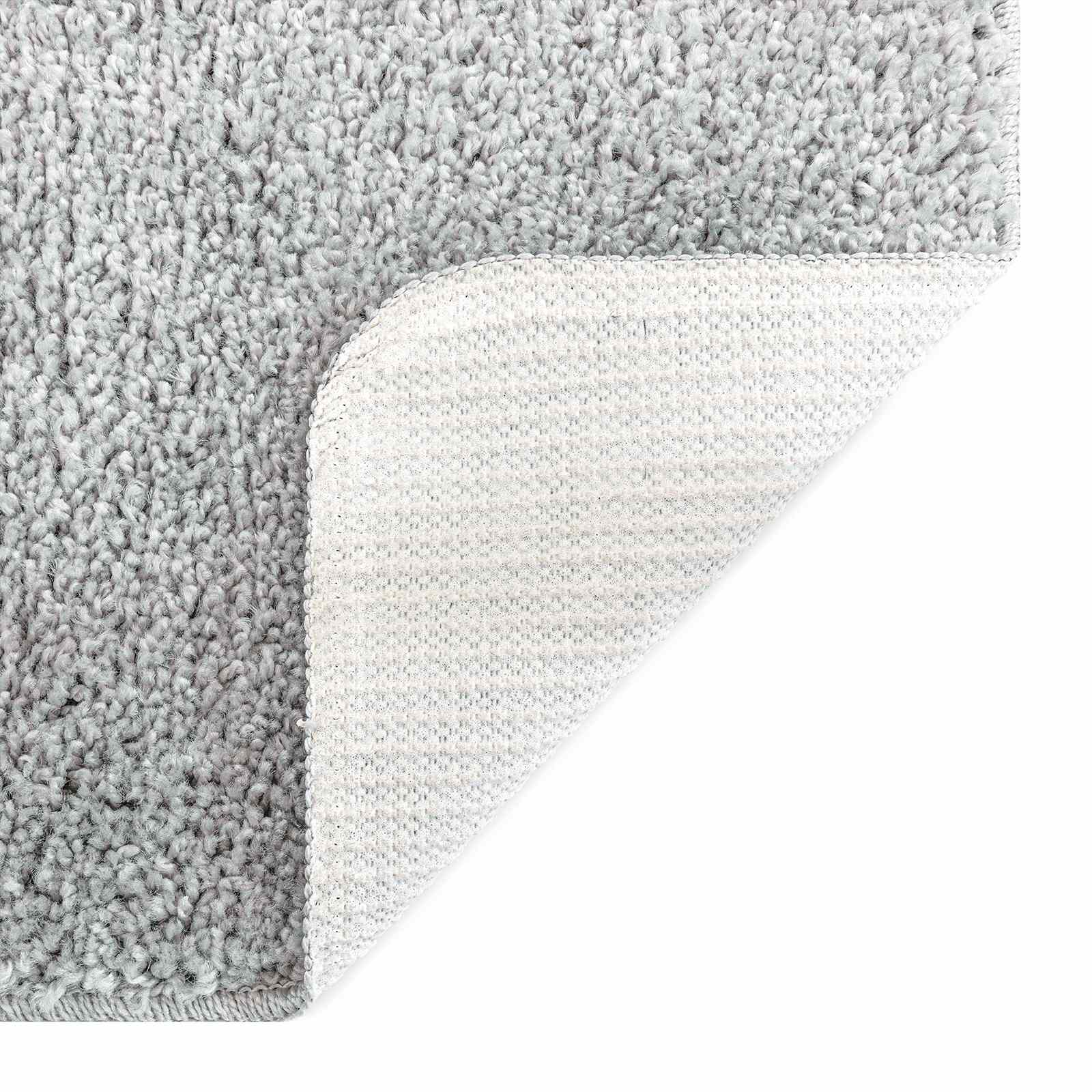vidaXL Zestaw mat łazienkowych antypoślizgowych 3 pcs Szary PP
