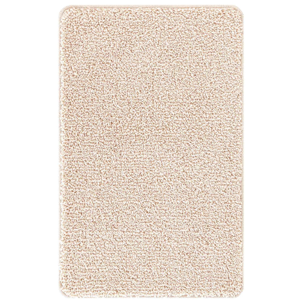 vidaXL Zestaw mat łazienkowych antypoślizgowych 3 pcs Kremowy PP