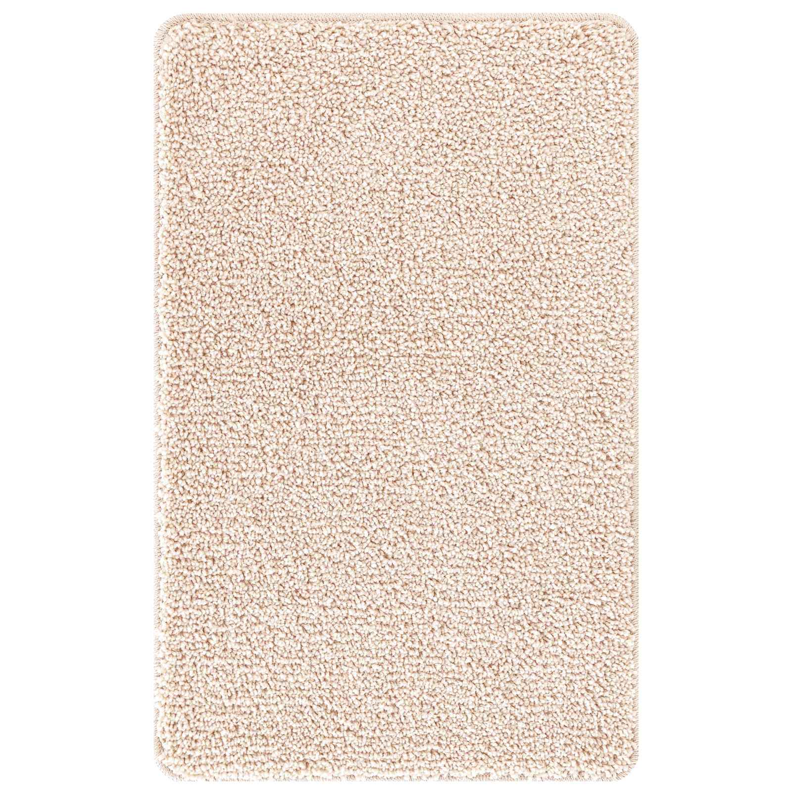 vidaXL Zestaw mat łazienkowych antypoślizgowych 3 pcs Kremowy PP