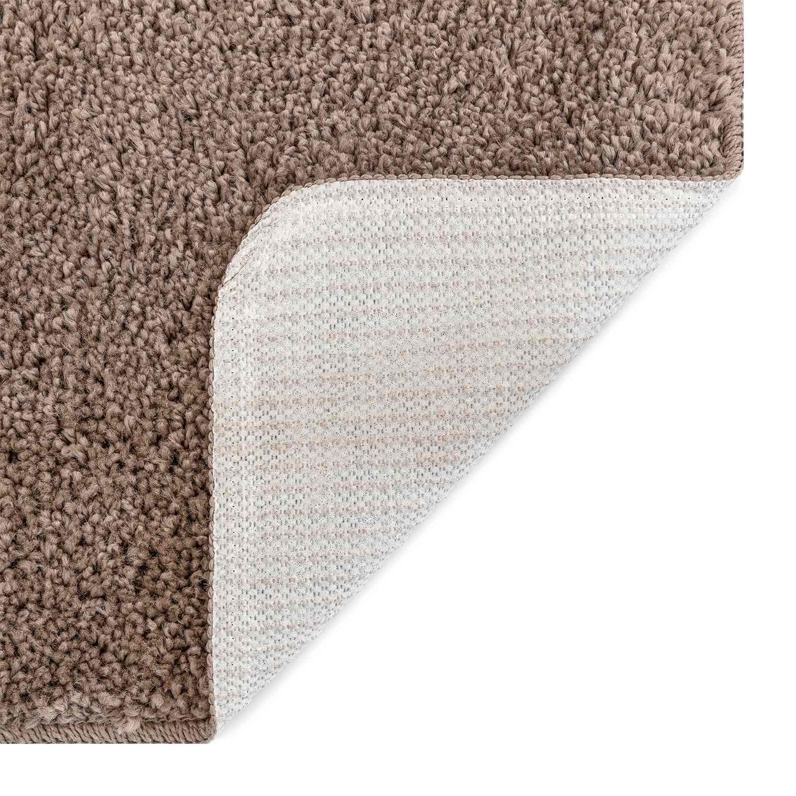 vidaXL Zestaw mat łazienkowych antypoślizgowych 3 pcs Brązowy PP