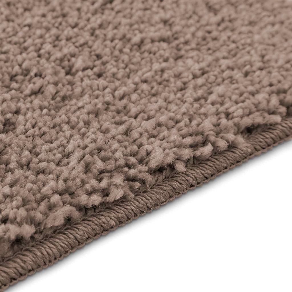 vidaXL Zestaw mat łazienkowych antypoślizgowych 3 pcs Brązowy PP