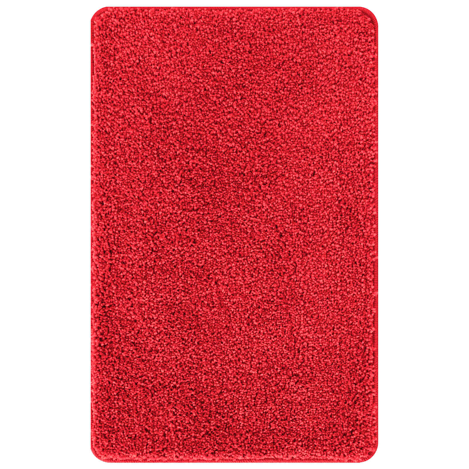 vidaXL Zestaw mat łazienkowych antypoślizgowych 3 pcs Czerwony PP