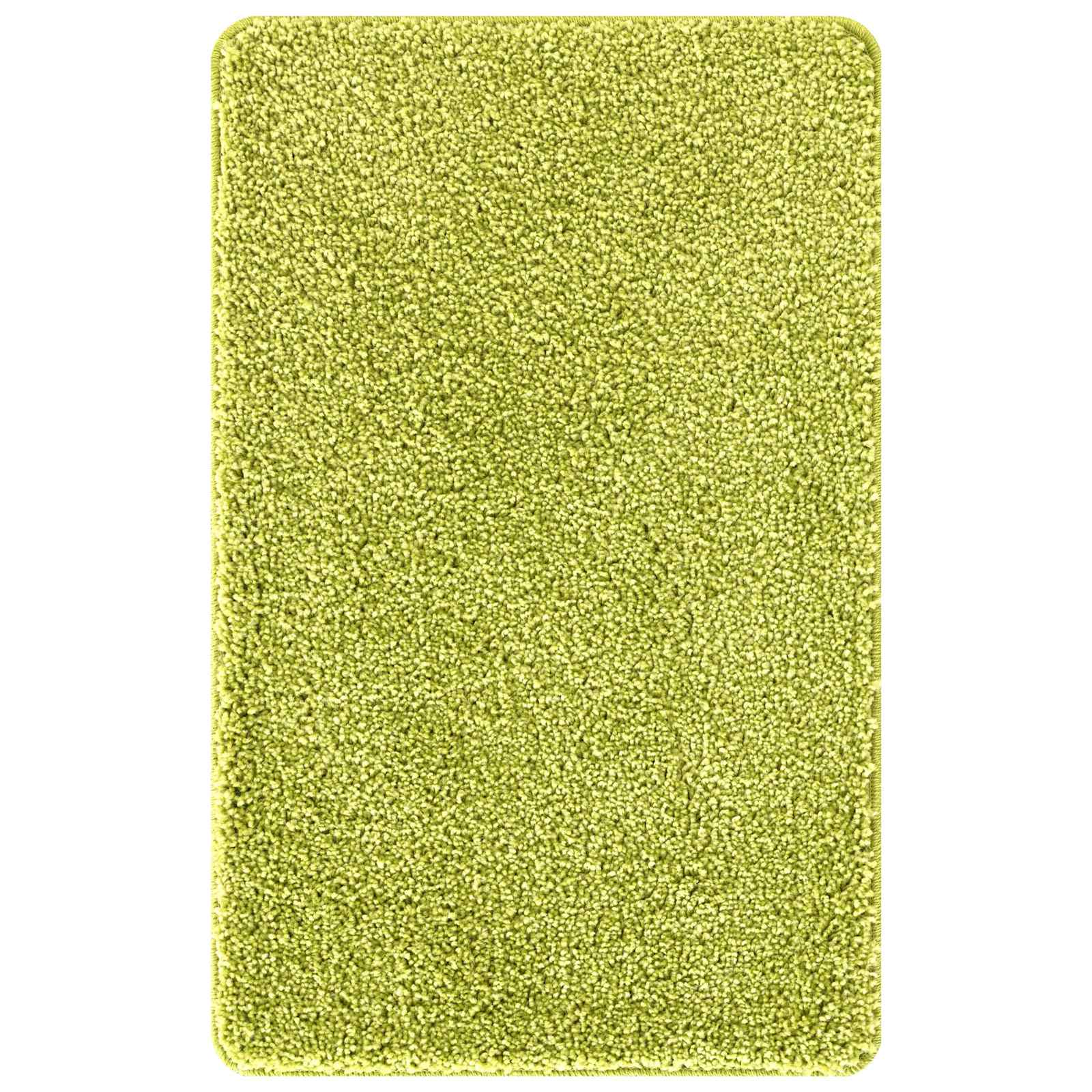 vidaXL Zestaw mat łazienkowych antypoślizgowych 3 pcs Zielony PP