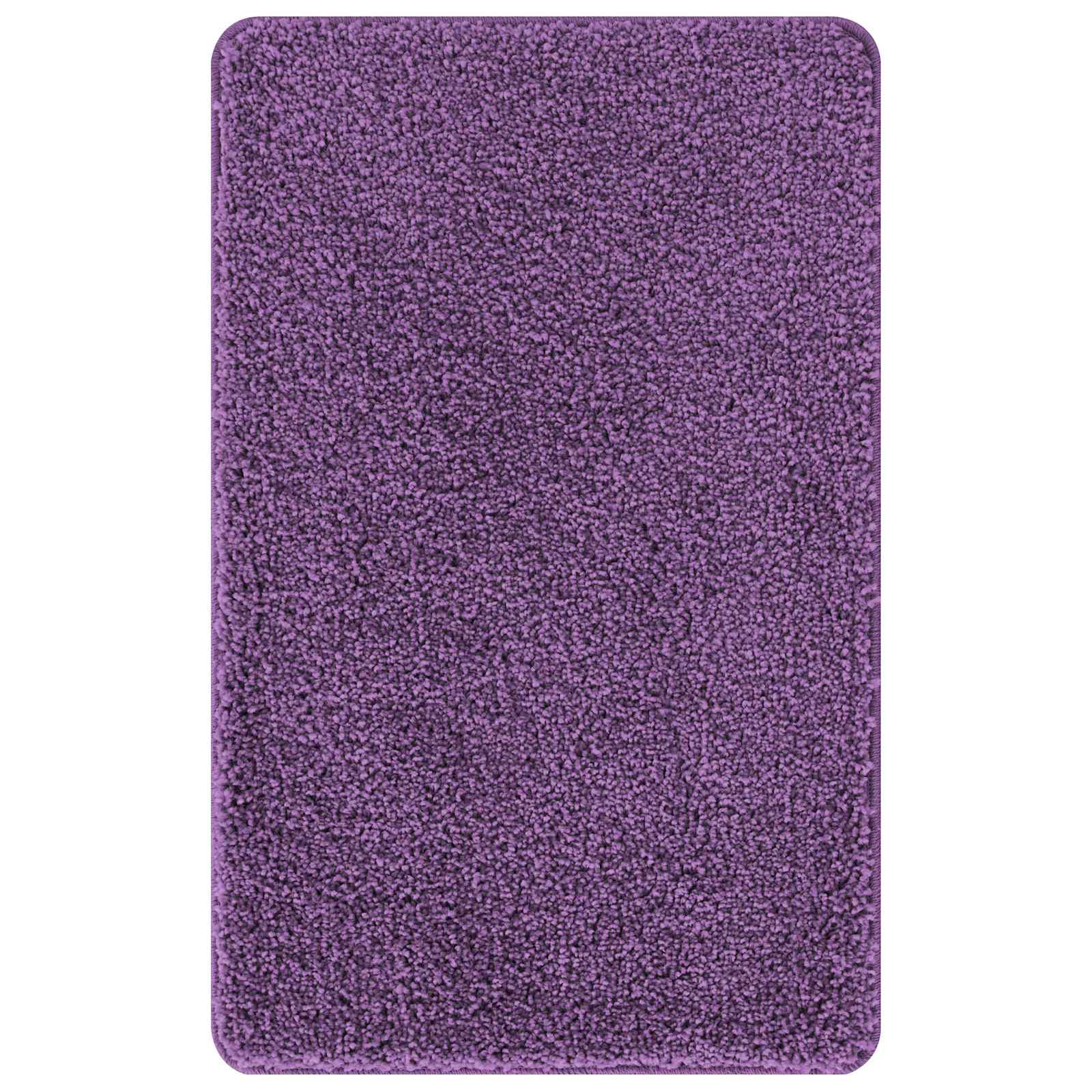 vidaXL Zestaw mat łazienkowych antypoślizgowych 3 pcs Fioletowy PP