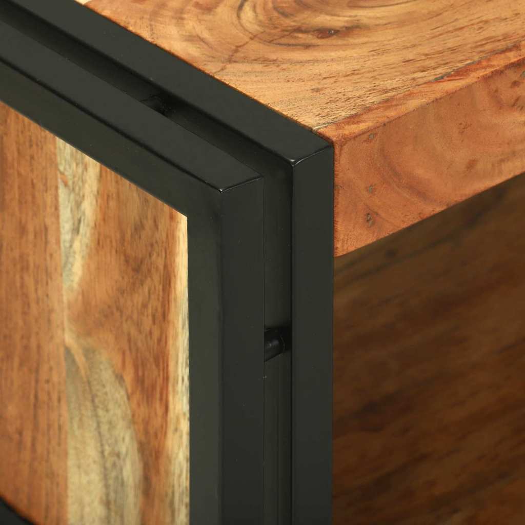 vidaXL Stolik kawowy Brązowy 120 x 50 x 38 cm Lite Drewno Akacji