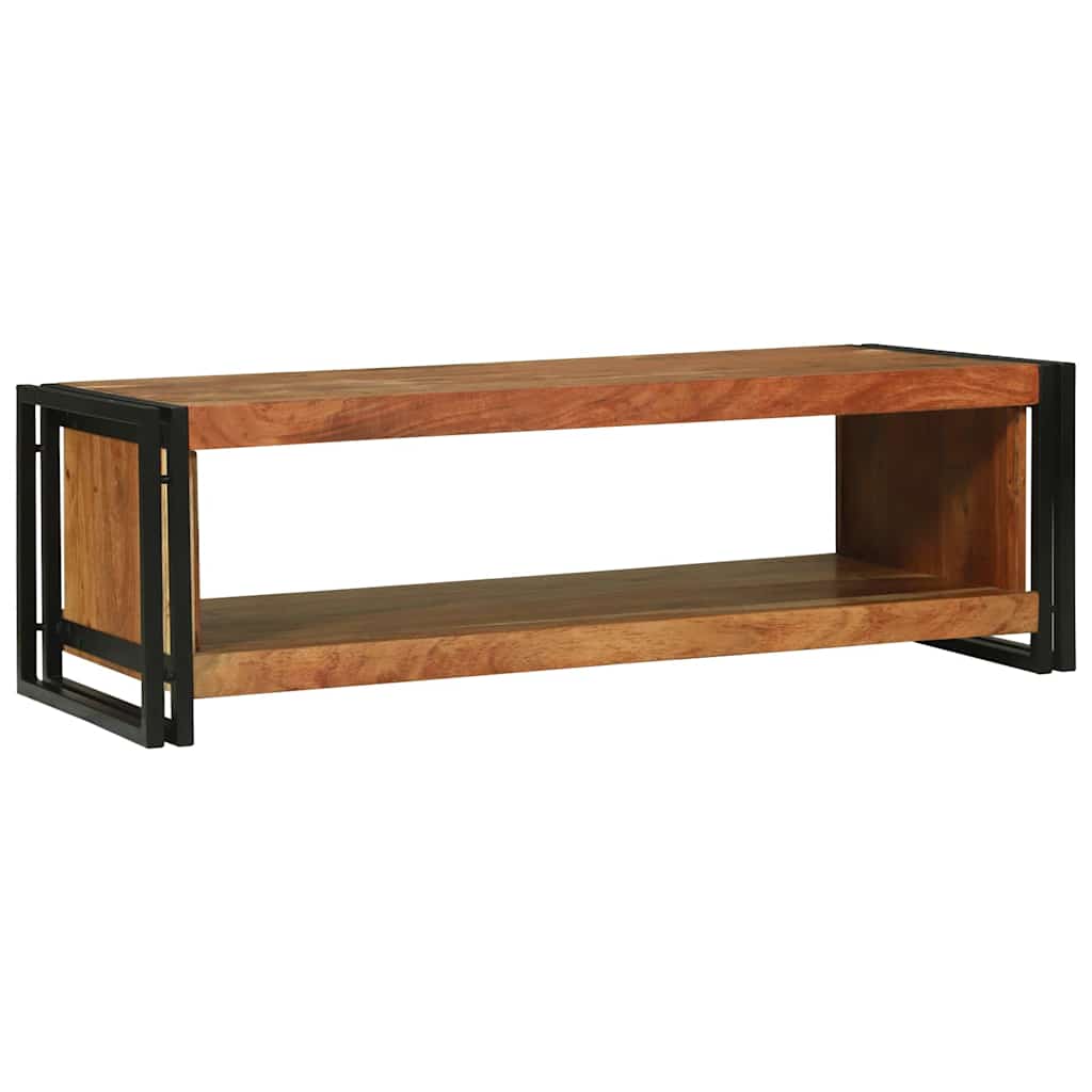 vidaXL Stolik kawowy Brązowy 120 x 50 x 38 cm Lite Drewno Akacji