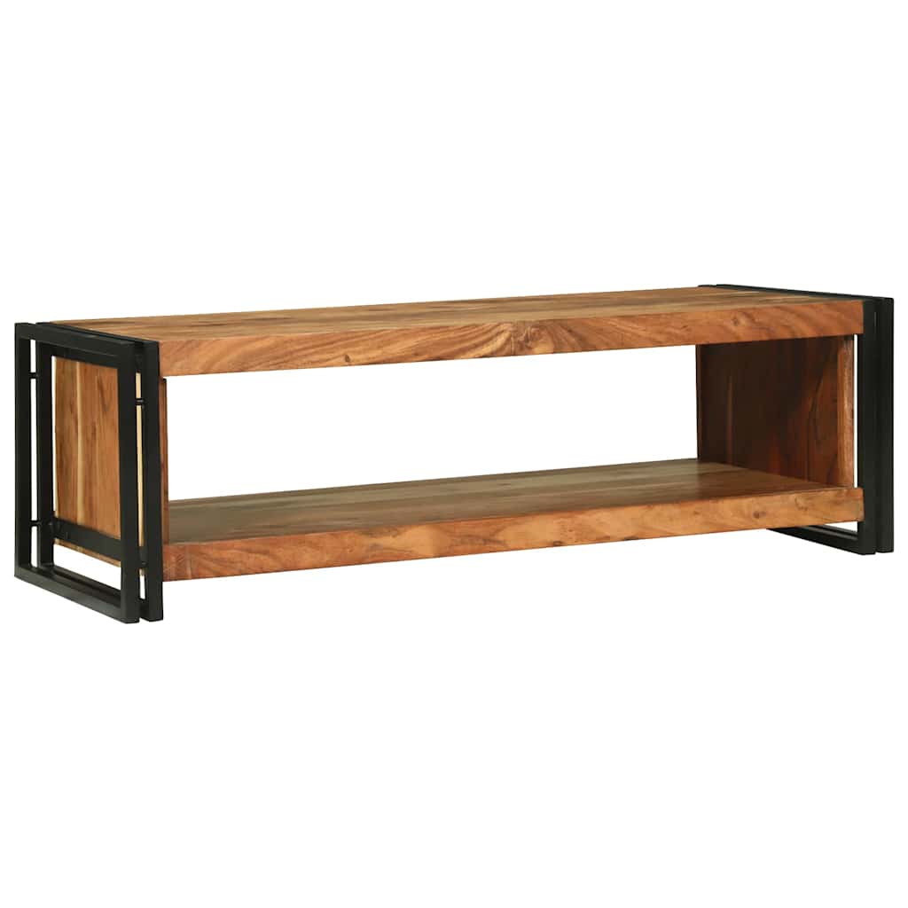 vidaXL Stolik kawowy Brązowy 120 x 50 x 38 cm Lite Drewno Akacji