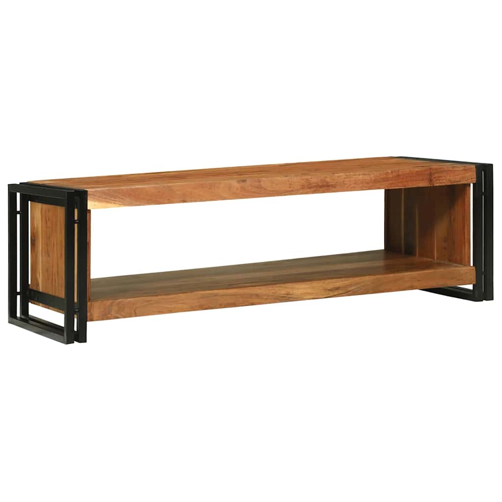 vidaXL Stolik kawowy Brązowy 120 x 50 x 38 cm Lite Drewno Akacji