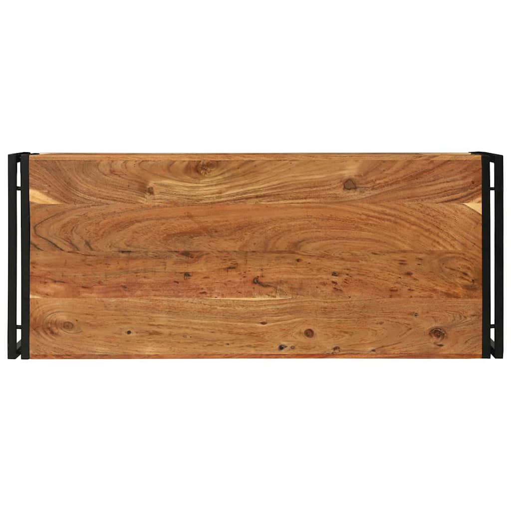 vidaXL Stolik kawowy Brązowy 120 x 50 x 38 cm Lite Drewno Akacji