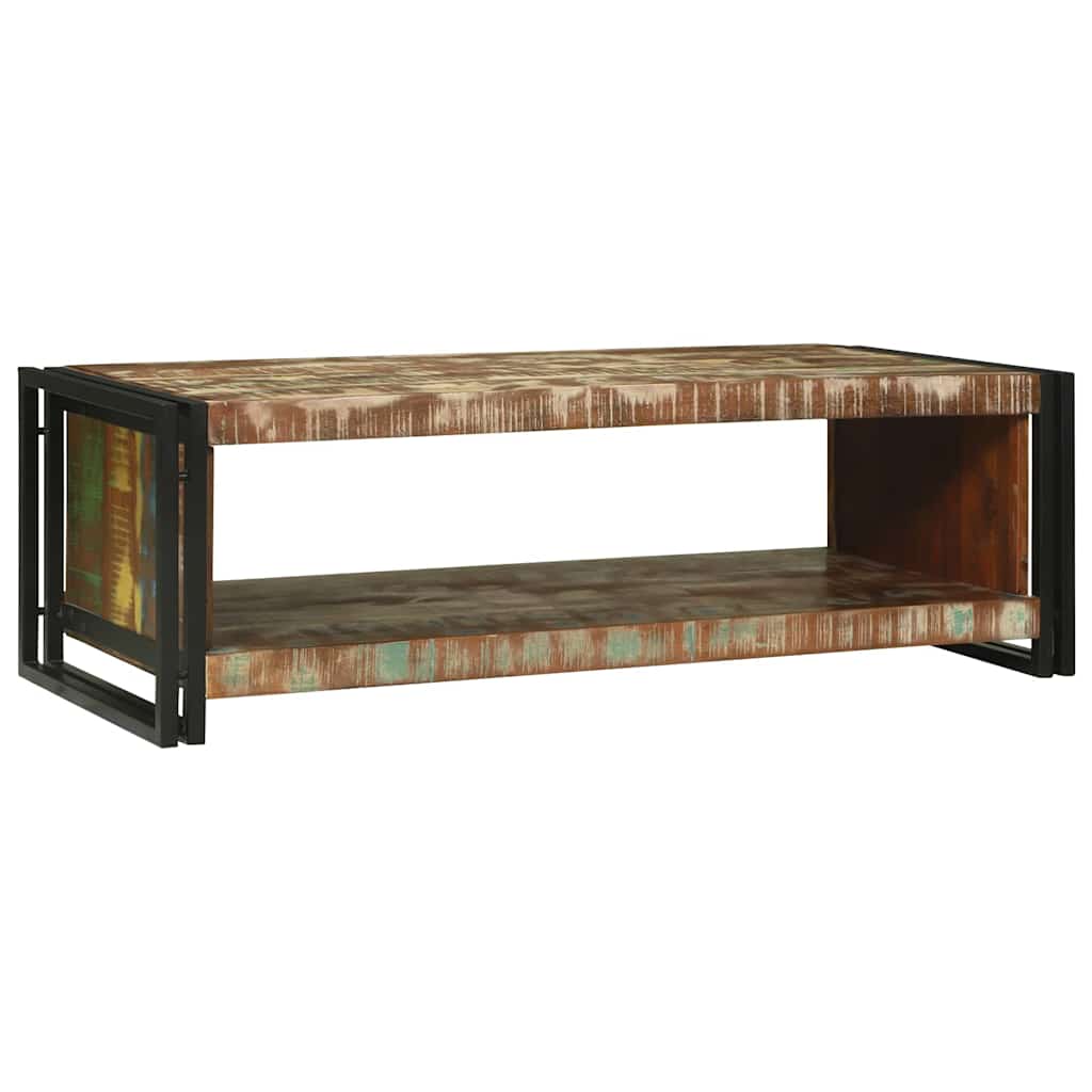vidaXL Stolik kawowy 120 x 50 x 38 cm Lite Drewno Recyklingowe