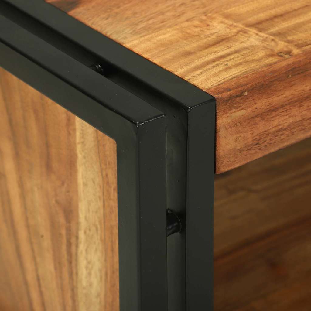 vidaXL Stolik kawowy Brązowy 90 x 50 x 38 cm Lite Drewno Akacji