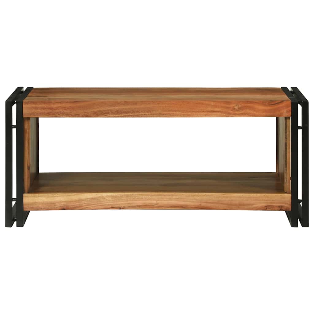vidaXL Stolik kawowy Brązowy 90 x 50 x 38 cm Lite Drewno Akacji