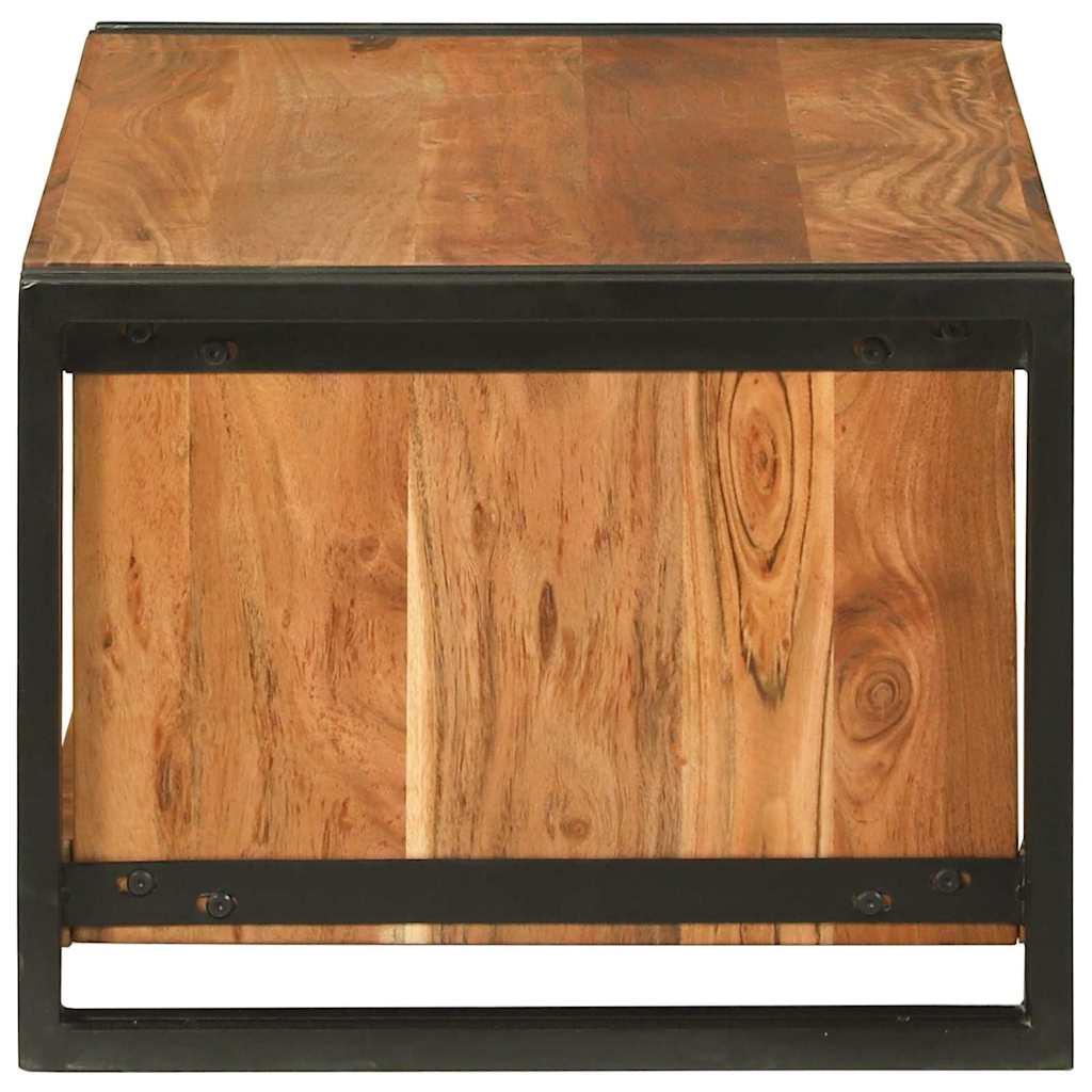 vidaXL Stolik kawowy Brązowy 90 x 50 x 38 cm Lite Drewno Akacji