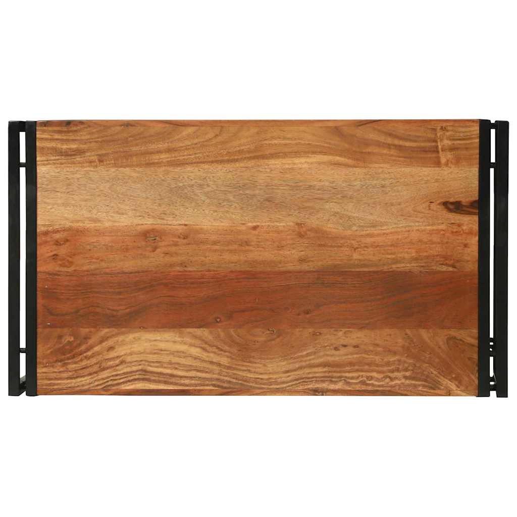 vidaXL Stolik kawowy Brązowy 90 x 50 x 38 cm Lite Drewno Akacji
