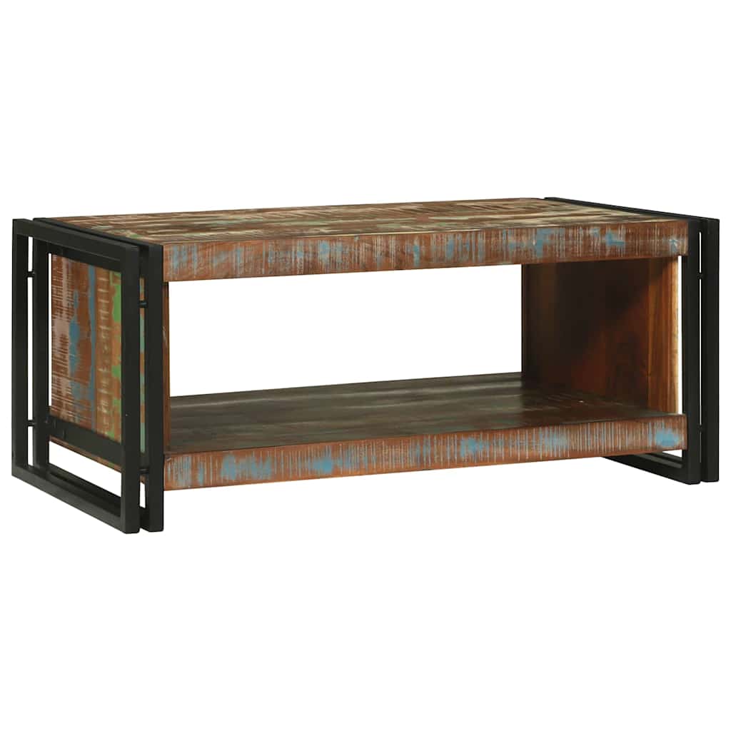 vidaXL Stolik kawowy 90 x 50 x 38 cm Lite Drewno Recyklingowe