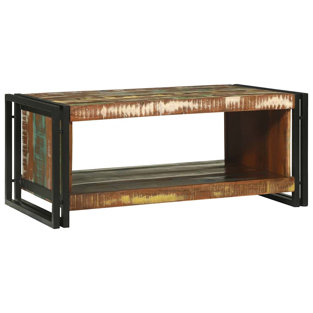 vidaXL Stolik kawowy 90 x 50 x 38 cm Lite Drewno Recyklingowe