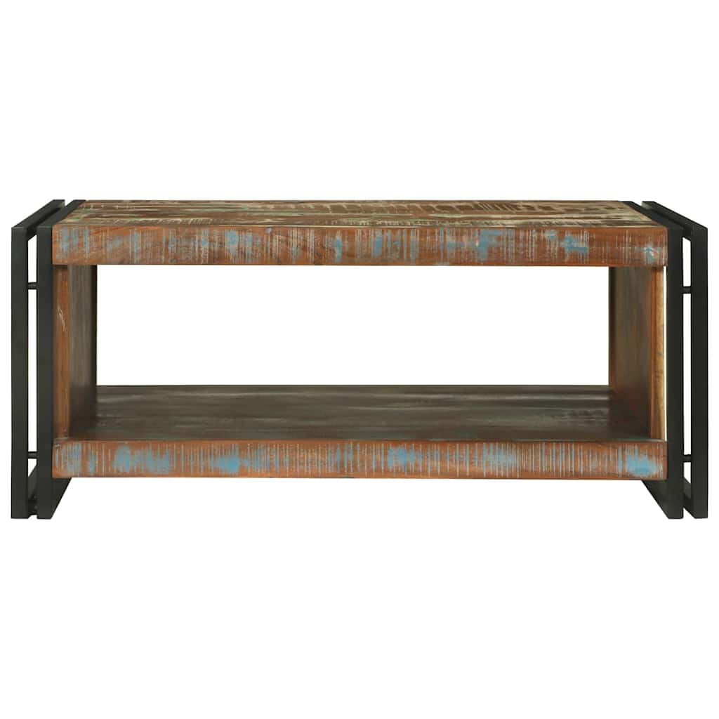 vidaXL Stolik kawowy 90 x 50 x 38 cm Lite Drewno Recyklingowe