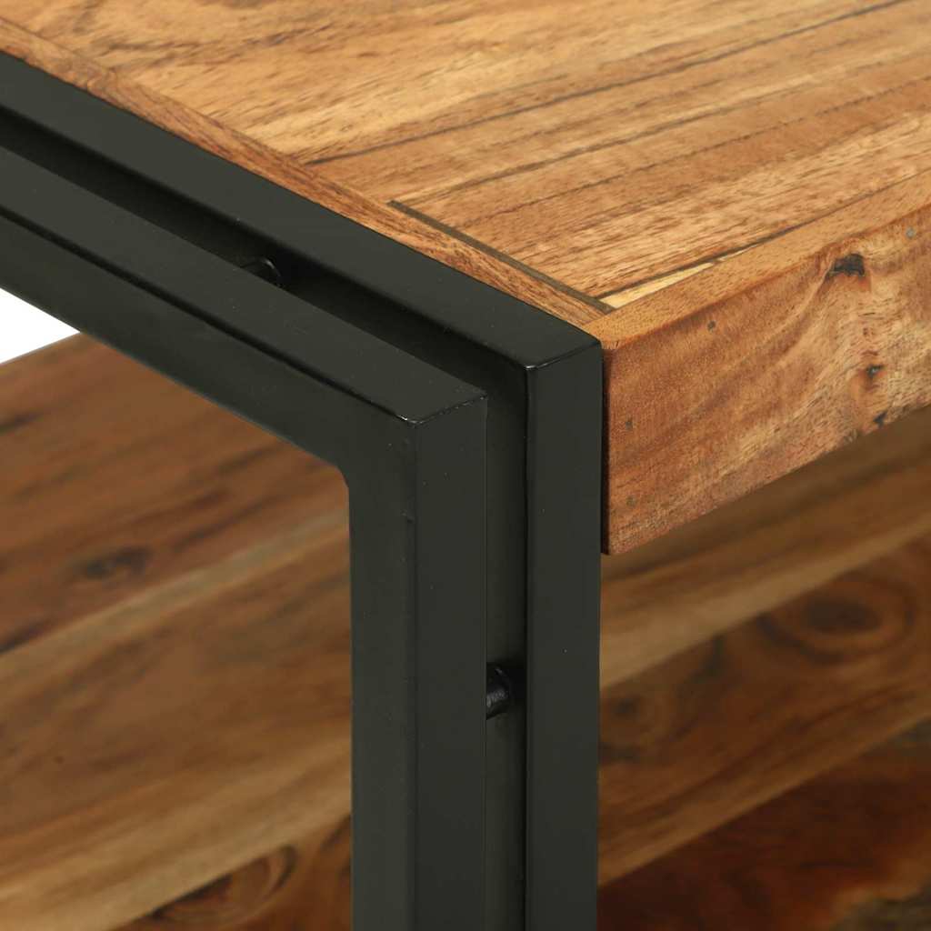 vidaXL Stolik kawowy Brązowy 120 x 50 x 38 cm Lite Drewno Akacji