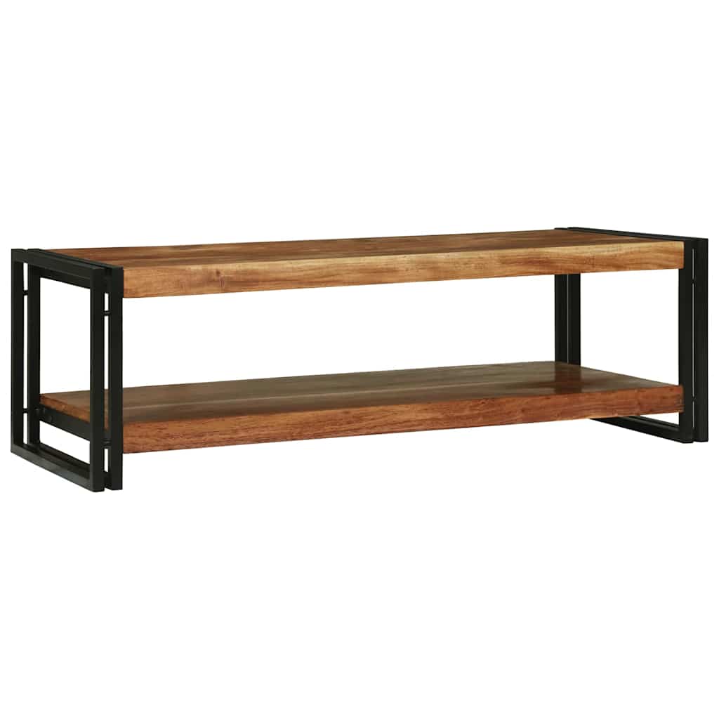 vidaXL Stolik kawowy Brązowy 120 x 50 x 38 cm Lite Drewno Akacji