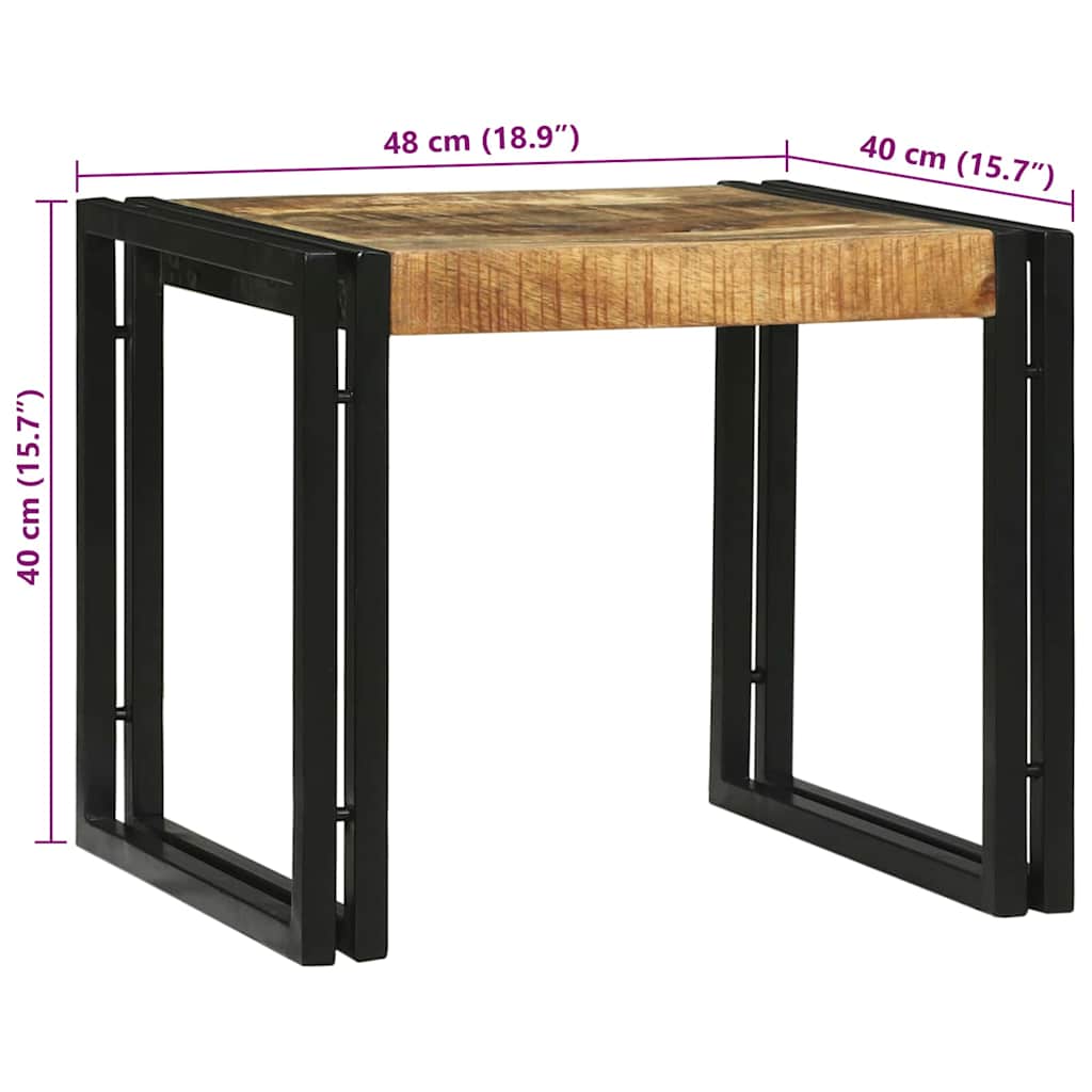 vidaXL Stolik kawowy 2 pcs Brązowy 48 x 40 x 40 cm Drewno z mango