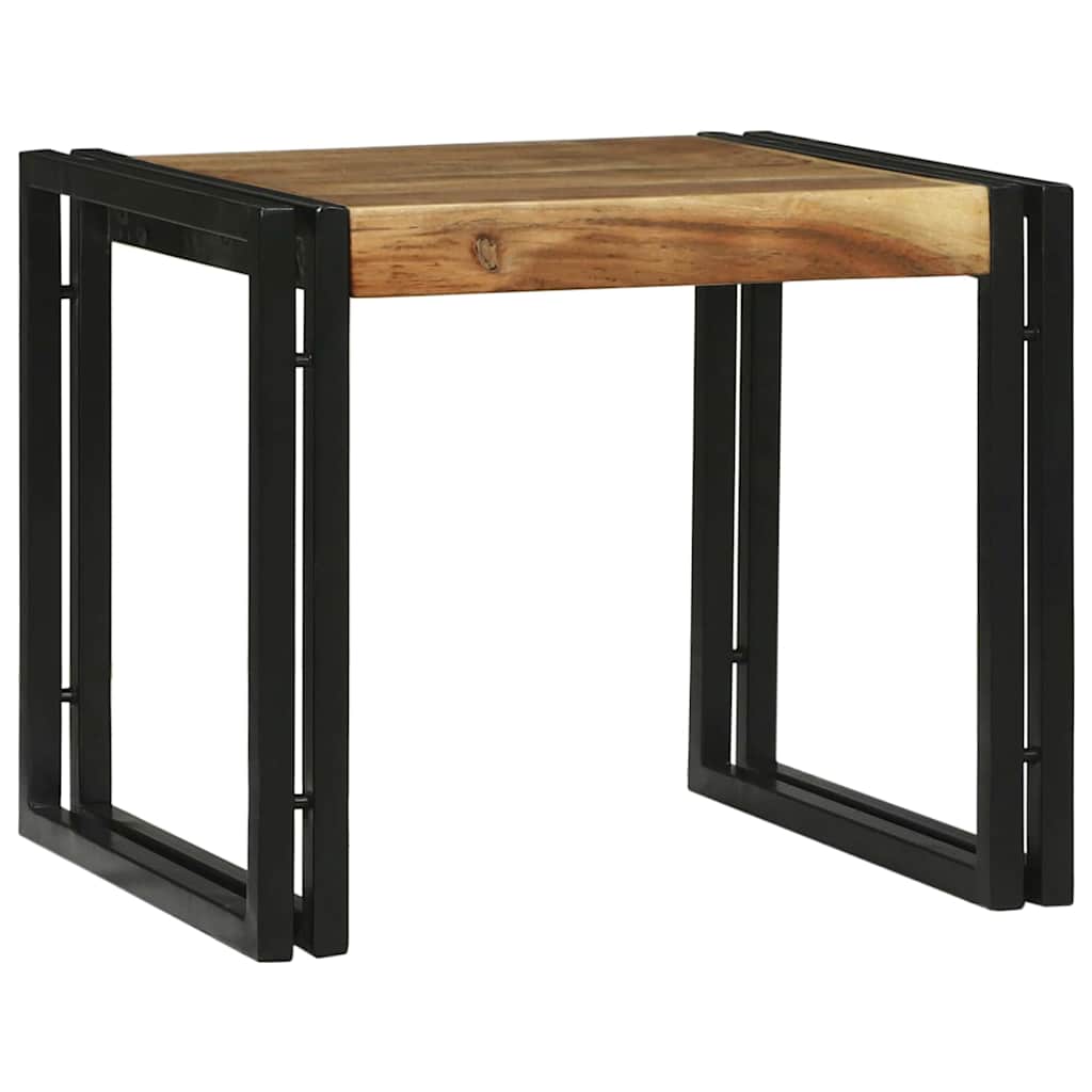 vidaXL Stolik kawowy 2 pcs Brązowy 48 x 40 x 40 cm Lite Drewno Akacji