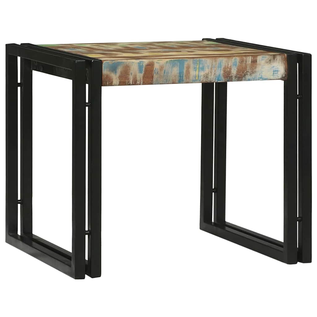 vidaXL Stolik kawowy 2 pcs Wielokolorowe Lite Drewno Recyklingowe