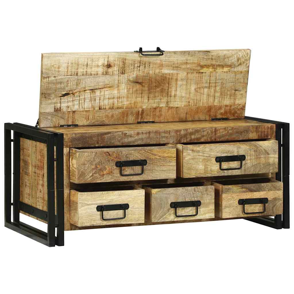 vidaXL Stolik kawowy z szufladą Brązowy 90 x 50 x 38 cm Drewno z mango