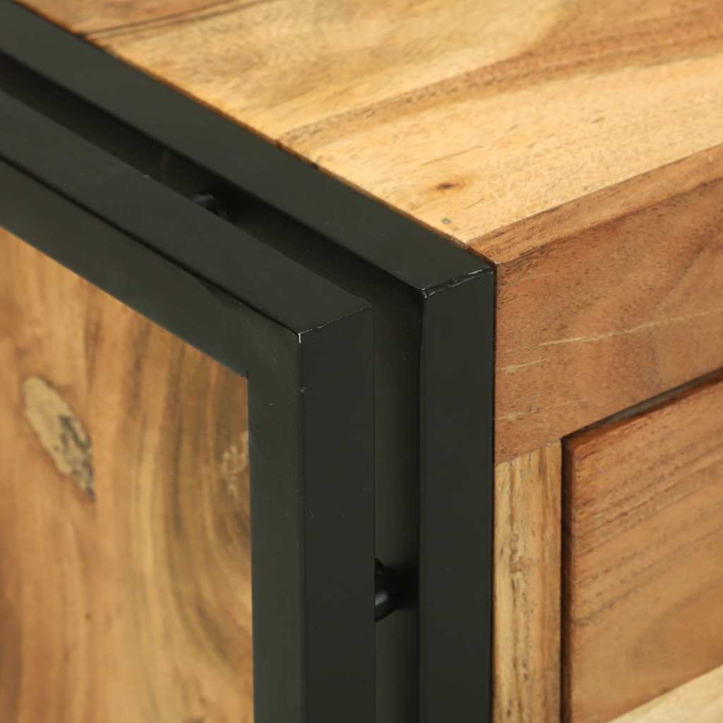 vidaXL Stolik kawowy Brązowy 90 x 50 x 38 cm Lite Drewno Akacji