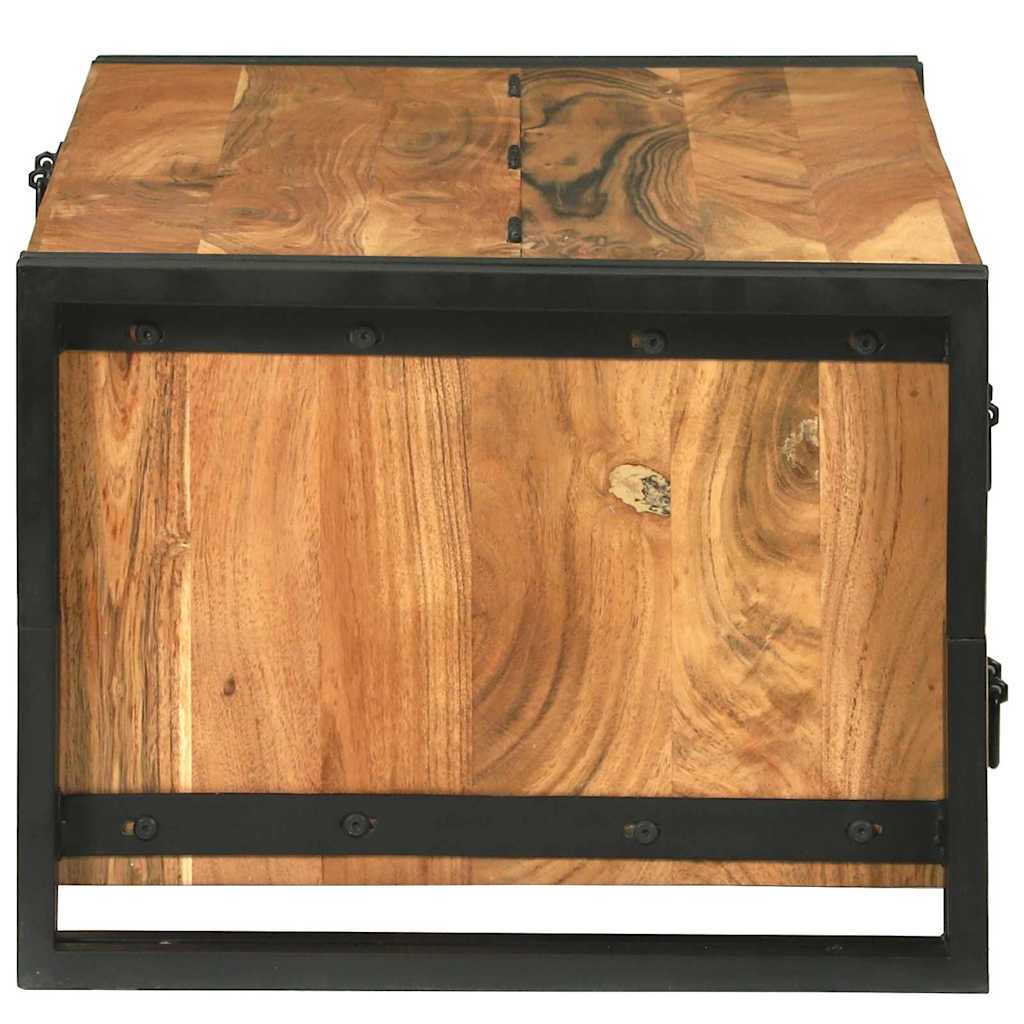 vidaXL Stolik kawowy Brązowy 90 x 50 x 38 cm Lite Drewno Akacji