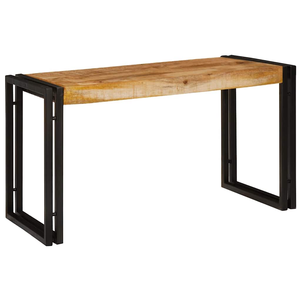 vidaXL Stolik Nesting 3 pcs Brązowy i czarny Lite drewno mango i metal