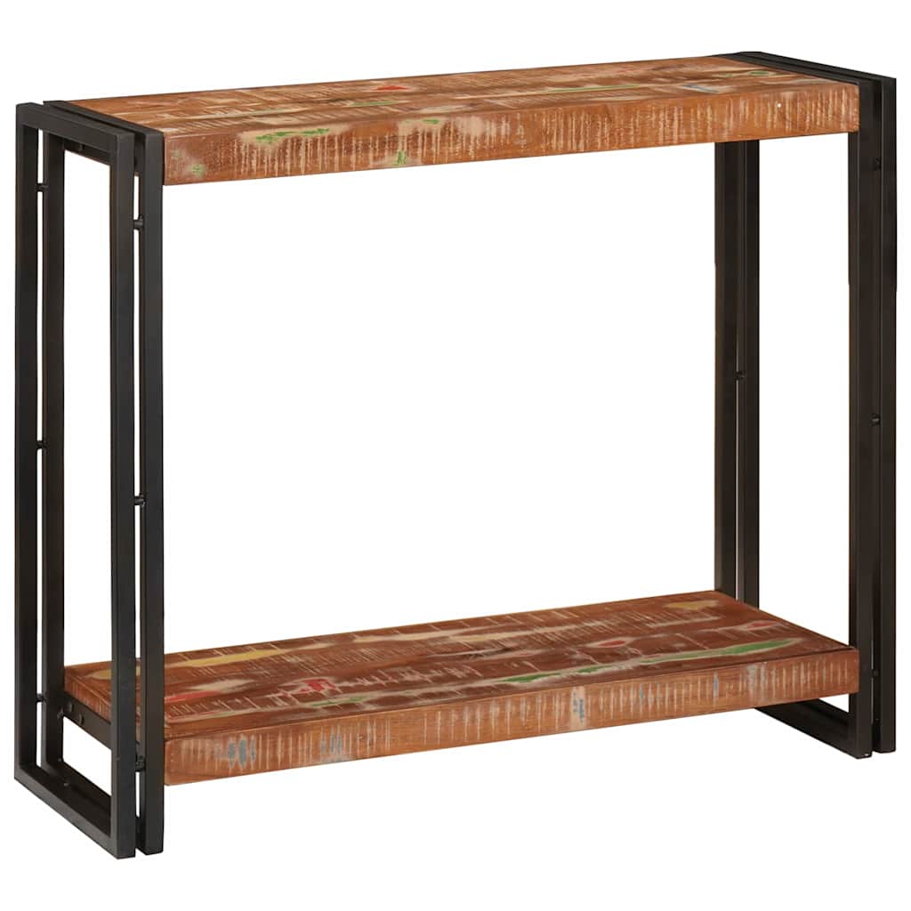 vidaXL Konsola Wielokolorowe 90 x 33 x 75 cm Lite Drewno Recyklingowe
